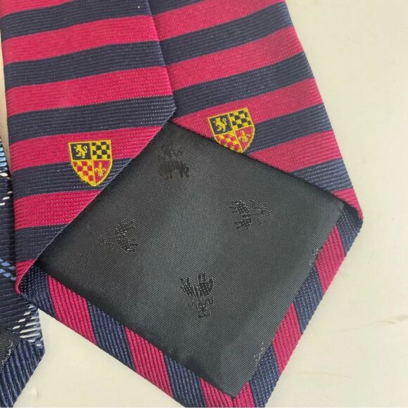 Brooks Brothers 100% Silk "346" & Makers Striped Blue & Red Ties Made in USA - Picture 5 of 6